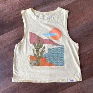 Prana boxy tank with desert print size mediu